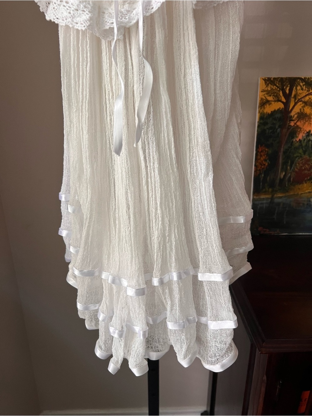 Jen’s pirate booty senorita White Off-Shoulder Ruffled Mini tunic dress - Picture 4 of 13